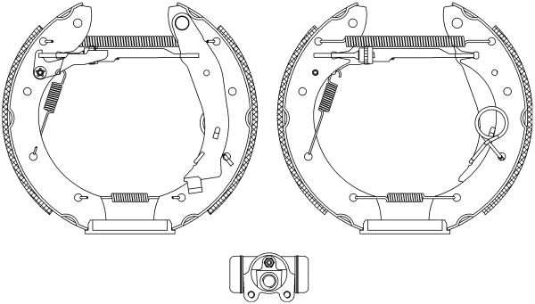 HELLA PAGID stabdžių trinkelių komplektas 8DB 355 004-351